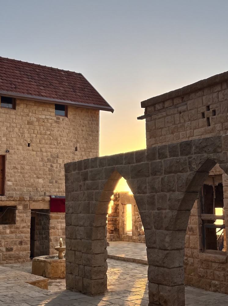 Qasr Noun fountain courtyard, restored